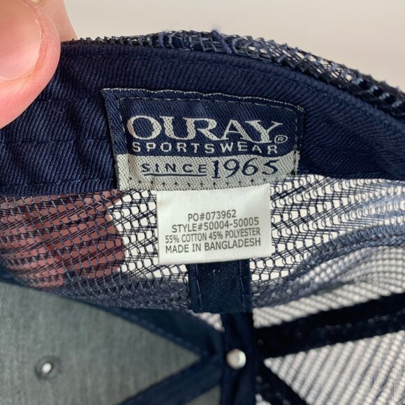 Montana State Bobcats NCAA Navy Blue Ouray Snapback Trucker Hat - Picture 5 of 5